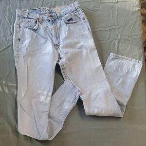 Levi's 505 Regular Fit Straight Leg Jeans. A2